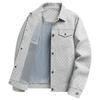 Primavera y Otoño Nueva Chaqueta Casual de Solapas de Alta Gama para Hombre Chaqueta de Moda Juvenil para Hombre Top Chaqueta para Hombre