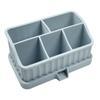Caixa Porta-Escova de Dentes e Pasta de Dente de Silicone Suporte para Banheiro Suporte de Armazenamento para Banheiro Conjunto de Lavagem para Vaso Sanitário Antiderrapante Armazenamento de Produtos de Beleza