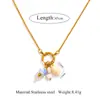 Collar de Cerámica de Personalidad Europea y Americana Perla Sensación de Alta Gama con Collar de Lujo Ligero Versátil Moda Simple Cadena Exquisita para la Clavícula