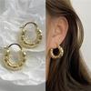 Pendientes Retro de Personalidad Europeos y Americanos para Mujer, Clips para Orejas Electroplateados, Pendientes Metálicos Geométricos, Modernos y Elegantes al por Mayor