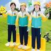 Uniformes Escolares, Uniformes de Primaria, Trajes de Tres Piezas para Niños, Uniformes Estilo Universitario para Primavera y Otoño para Niños y Niñas, Uniformes de Jardín de Infancia