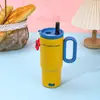 Nova Caneca Térmica Gigante de Aço Inoxidável 316 Mais Vendida com Grande Capacidade e Alça, Caneca Conveniente para Carro