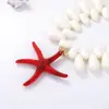Estilo Vacacional Casual Oceánico Transfronterizo Hilo Tablero Grande Cuentas de Colores Multicolor Opcional Exagerado Colgante de Estrella de Mar Collar para Mujer