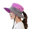 Sombrero de sol femenino para exteriores gorra benney sombrero de sol para montañismo pesca sombrero de sol femenino sombrero de sol plegable sombrero de sol coreano venta al por mayor