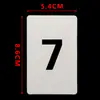 Cartões de Número Placas de Número Universais de Plástico Cartões de Código Numerados com Furos Ferramenta de Aprendizagem de Classificação Sequencial Cartões de Contagem