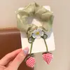 Goma para el pelo de flor de fresa para niños, estilo nuevo, para moño de niñas, accesorio para el pelo de flor de pelo estilo coreano