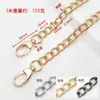 Cadena de giro para bolso color gunmetal dorado y plateado 1.2m correa con hebilla terminada para bolso de axila y correa de hombro de repuesto para bolso
