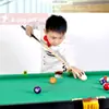 Mesa de bilhar de feira familiar dois em um adulto oito-bola infantil dobrável elevatória madeira maciça chinesa comercial conveniente