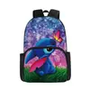 Mochila Escolar Stitch Stitch Mochila Lilo y Stitch Mochila Tela Oxford Mochila de Doble Capa Mochila Escolar