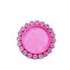 Diámetro interior 25 mm base de gema del tiempo 12 colores collar decorativo de lazo para niños colgante con cuentas accesorios DIY