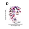 Pegatinas Electrostáticas de Vidrio con Faroles Florales para Hogar, Dormitorio y Sala de Estar, Pegatinas de Vidrio para Ventana Estilo Pastoral, Calcomanías para Ventana, Pegatinas Electrostáticas