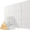 Painéis à prova de som quadrados de feltro para decoração interna multi-cenário, painéis de feltro de parede, adesivos de parede de feltro personalizados para casa