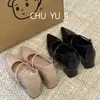 Primer Encuentro Temporada Zapatos de Tacón Alto Punta Fina Franceses Elegantes para el Trabajo Zapatos de Salón para Mujer Tacón Grueso Correa Única Mary Janes