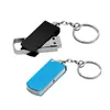 Pen drive metálico U com gancho de argola Chaveiro U-disk USB de metal Personalidade criativa Presentes promocionais LOGOTIPO gravado