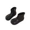 Botas de tornozelo femininas estilo retrô com biqueira dividida, nova coleção outono/inverno 2026, com sola macia, cano justo, botas versáteis estilo britânico, botas Martin infantis