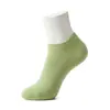 Calcetines cortos de algodón de color liso transfronterizos para mujer, disponibles en varios colores y personalizables; calcetines casuales de canalé de alta elasticidad para hombre tipo mocasín al por mayor