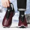 Zapatos de Algodón para Hombre de Invierno, Zapatos Casuales de Moda, Zapatos de Papá, A prueba de Viento, Impermeables, A prueba de Nieve, Botas de Algodón, Forradas de Felpa, Engrosadas, Botas de Nieve Calientes