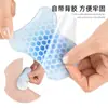 Protetor de Esqui Adesivo em Forma de Cabaça Gel Autoadesivo Acessório para Bota de Esqui Acolchoamento Macio Anti-Desgaste Absorvente de Choque Patch para Calcanhar