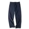 Calça longa casual reta de inverno e outono masculina, à prova de vento, grossa, para o dia a dia, trabalho, tendência 13515