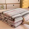 Colcha de Verão em Fio Bouclé com Borda Ondulada, Estampa de Desenho Animado, Colcha de Verão com Ponto Triangular, Colcha de Ar Condicionado, Colcha de Verão Fina Infantil 3