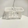 Cesta de Compras Pequeña Almacenamiento Accesorios para Casa de Muñecas Cesta de Mano Supermercado Simulación Mini Cesta de Verduras Accesorios de Juguete