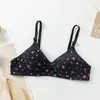Venta Directa de Fábrica Comercio Exterior Transfronterizo Ropa Interior Femenina Estampada Delgada Hebilla de Dos Filas Sin Aros Sujetador Push-Up Cómodo