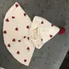 Blusa de manga longa com capuz listrada estilo INS para bebês e crianças pequenas, doce camisa base com botões para meninas