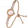 Explosiones de Comercio Exterior Pulsera Reloj de Calcedonia Diamante Luz de Lujo En Vivo Nueva Moda Reloj de Cuarzo Tire Diamante Reloj para Mujer