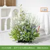 Planta Artificial Paisagem de Plantas Flor Artificial Ajuste Suave Planta Verde Flor Falsa Exterior Jardim Monet Paisagem Decoração Avançada Ornamentos Florais