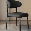 Silla de Comedor para Uso Doméstico, Silla para Mesa de Comedor con Respaldo, Silla de Comedor Minimalista de Hierro Estilo Italiano para Apartamento de Alquiler, Tocador
