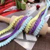 Accesorios de Encaje de Diente de Perro con Bola de Pelo Colorida de Gama Alta Cinturón Decorativo Cinta Tejida Hecho a Mano DIY Accesorios para Ropa Lolita