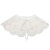Nuevo en Stock Cuello Blanco Desmontable para Mujer con Corbata de Moño, Cuello Chal, Ropa Floral, Camisa, Falda, Chaleco Versátil