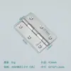 Bisagra Plana de Acero Inoxidable para Puertas y Ventanas, Micro Bisagra Silenciosa, Bisagra Plegable para Puertas de Gabinete, Mini Bisagra Plegable Engrosada