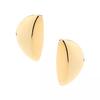 Pendientes semicirculares metálicos con diseño de nicho europeo y americano, pendientes geométricos de espejo sencillos de moda para mujer, pendientes estilo Ins