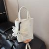 2025 Nuevo Verano Bolso Bandolera Pequeño Exquisita Flor Bolsa para Teléfono Móvil Portátil Hombro Color Puro Simple Bolso Bandolera Pequeño