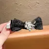 Pinza para el Cabello de Encaje con Lazo de Lujo Ligero, Pinza de Cocodrilo, Pinza Lateral con Perlas y Pedrería, Pinza de Alto Nivel para Flequillo, Pasador, Accesorio para el Cabello
