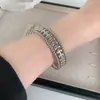 Joyería Transfronteriza de Acero de Titanio Europea y Americana, Pulseras de Diseño de Moda y Exagerado, Pulseras Ajustables de Gama Alta de Nicho que No se Desvanecen