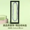 Película PE Caja Transparente para Joyería Exhibidor de Aretes Anillos Collares Caja de Almacenamiento Cuadrada Colgante Negro Blanco Venta al por Mayor
