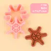 Molde de Biscoito 3D Simulado de Natal com Formas de Desenho Animado Tridimensionais, Ferramenta Doméstica para Assar, Molde de Biscoito de Prensa de Natal