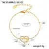 Diseño de noria sentido letra AMMAM amor incrustado circonita pulsera mujer nuevo estilo europeo y americano temperamento nicho joyería