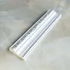 Borde Decorativo de Líneas para Pared de Fondo de TV Marco de Puerta de PVC Blanco Mate Europeo Borde de Cubierta de Ventana Tira de Cierre Estilo Chino