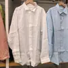 Novedades Primavera y Verano 2026 Camisas/Camisas de Manga Larga para Hombre y Mujer, Tops Ligeros de Lino 482437/485656