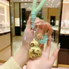 Pingente Chaveiro Dourado, Ouro Puro, Boa Sorte e Sucesso, Formato de Cabaça, Pequeno Presente para Bolsa de Celular, Festival da Primavera Ouro Puro