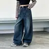 Jeans de Otoño para Niñas 2026 Nuevos Casuales Estilo Coreano para Niñas Tallas Mediana y Grande Bolsillo Trasero con Solapa Jeans de Pierna Curva de Moda