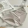 Calzones para Mujer de Cintura Media, Color Sólido Simple, Estilo Deportivo para Niñas, Forro Interior Transpirable Antibacteriano y Amigable con la Piel, Ajustados a la Cadera