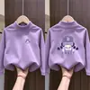 Camiseta Térmica Base para Niñas de Felpa Cepillada Interna Estilo Otoño/Invierno para Niños Medianos y Mayores Cuello Semi Alto Manga Larga Nueva Colección Otoño/Invierno