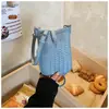 Bolso pequeño cuadrado de textura tejida de alta calidad, bolso de hombro/cruzado moderno y versátil, bolso casual, moderno y ligero para teléfono móvil