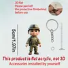 Personaje 2D Amazon Tongxiyinu Diseño Anime Colgante Tarjeta de Navidad Plana Transfronterizo Llavero Creativo