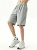 Fabricante Original 2026 Verano para Hombre Peso Pesado Cintura Elástica Cordón Deportivo Corte Limpio Pierna Recta Pantalones Cortos