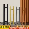 Manija de vidrio de acero inoxidable 304, pasamanos de puerta engrosado, manija grande para puertas corredizas, puertas de madera y puertas sin marco